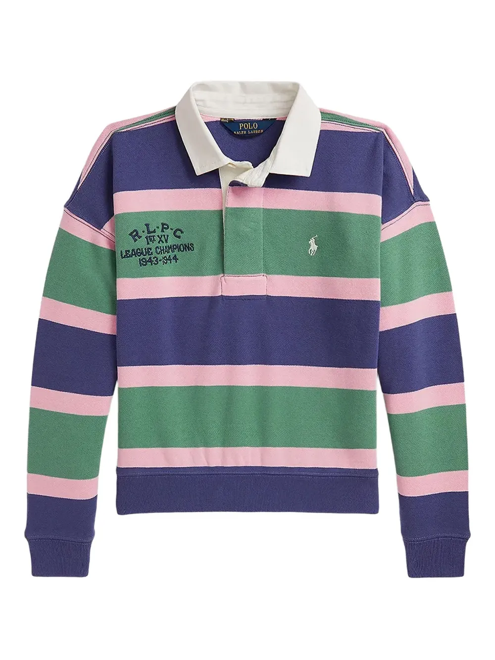 POLO RALPH LAUREN KIDS striped polo top | Blue | Image 1