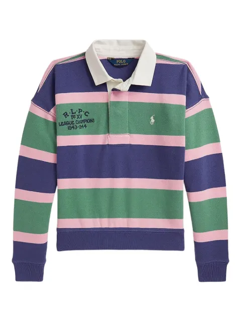 POLO RALPH LAUREN KIDS striped polo top