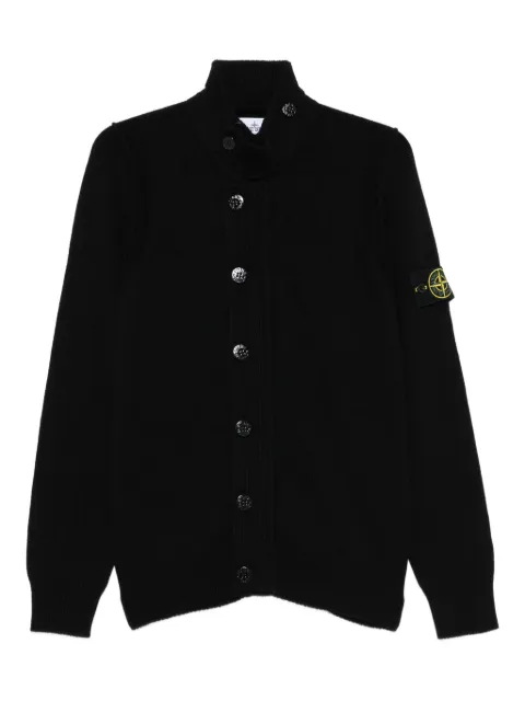 Stone Island high-neck buttoned cardigan