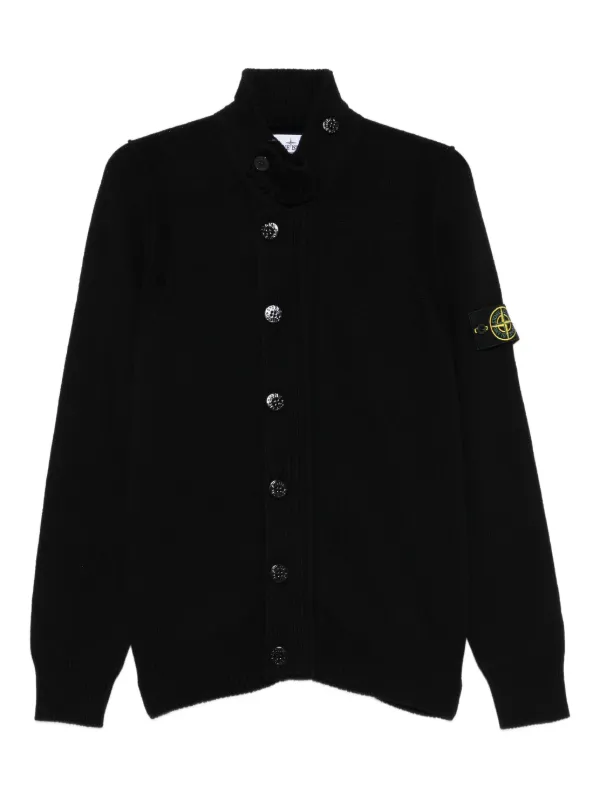 Stone Island ハイネック カーディガン | ブラック | FARFETCH JP