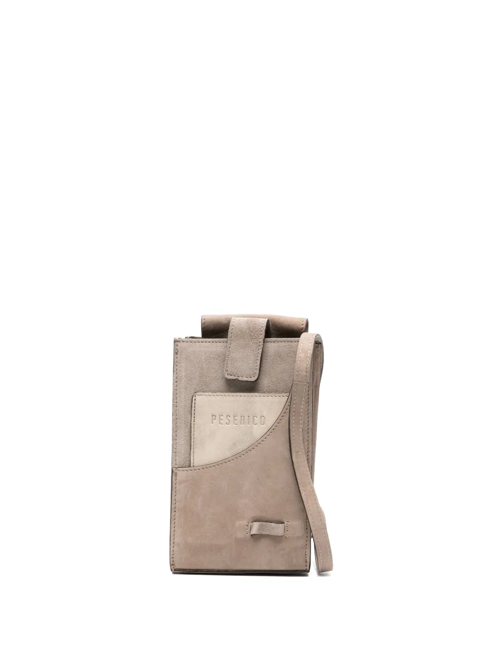 Peserico Suède kleine tas Grijs