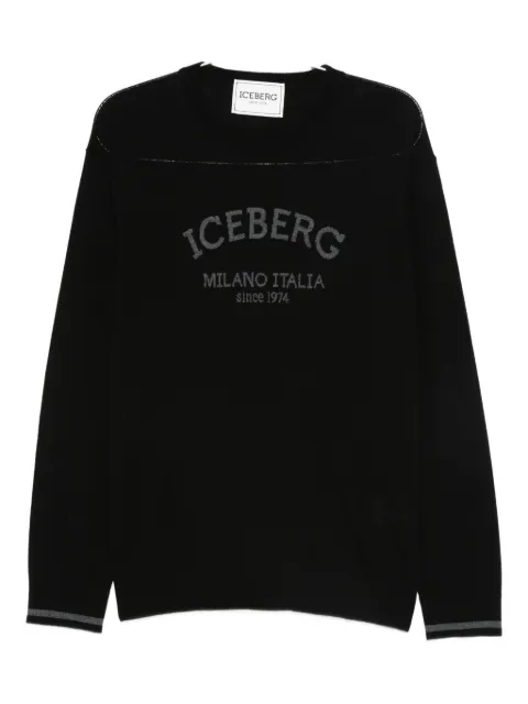 Iceberg logo-embroidered wool sweater