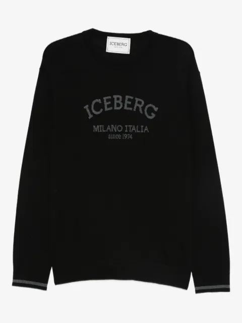 Iceberg logo-embroidered wool sweater
