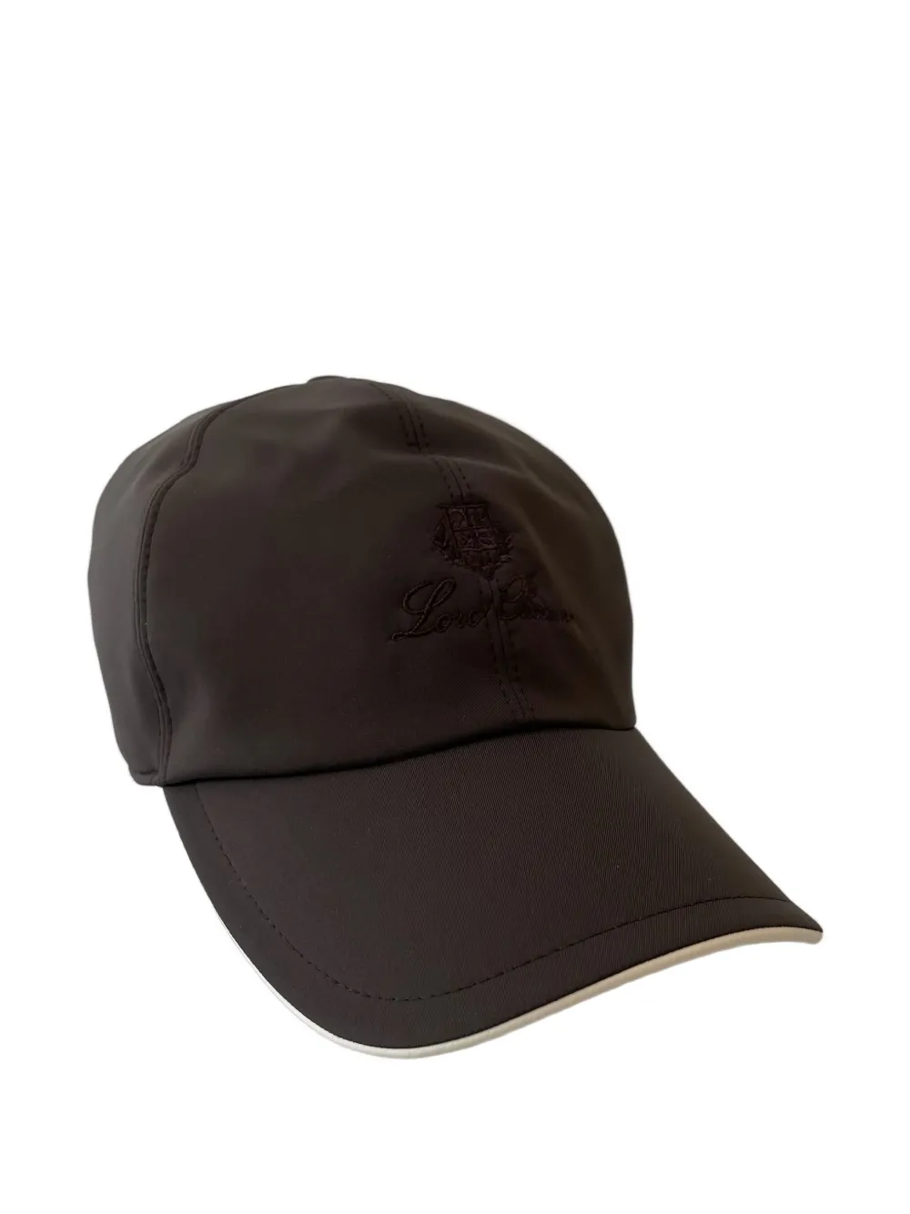 Loro Piana logo-embroidered contrast-trim cap - ブラウン Loro Piana logo-embroidered contrast-trim cap - ブラウン