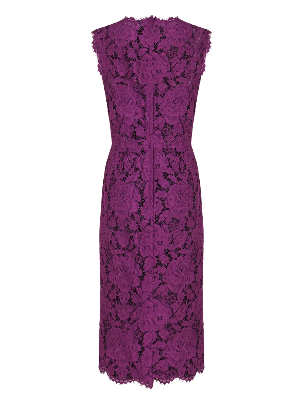 Dolce & Gabbana floral-lace dress Paars