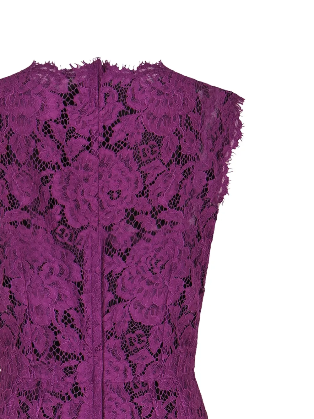 Dolce & Gabbana floral-lace dress Paars