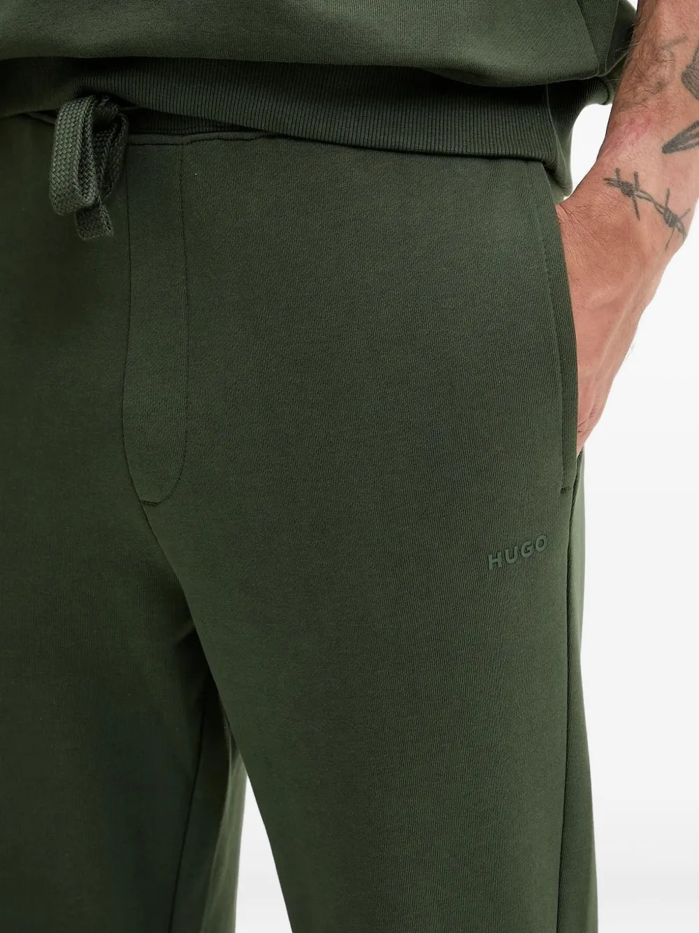 HUGO Trainingspak met logoprint Groen