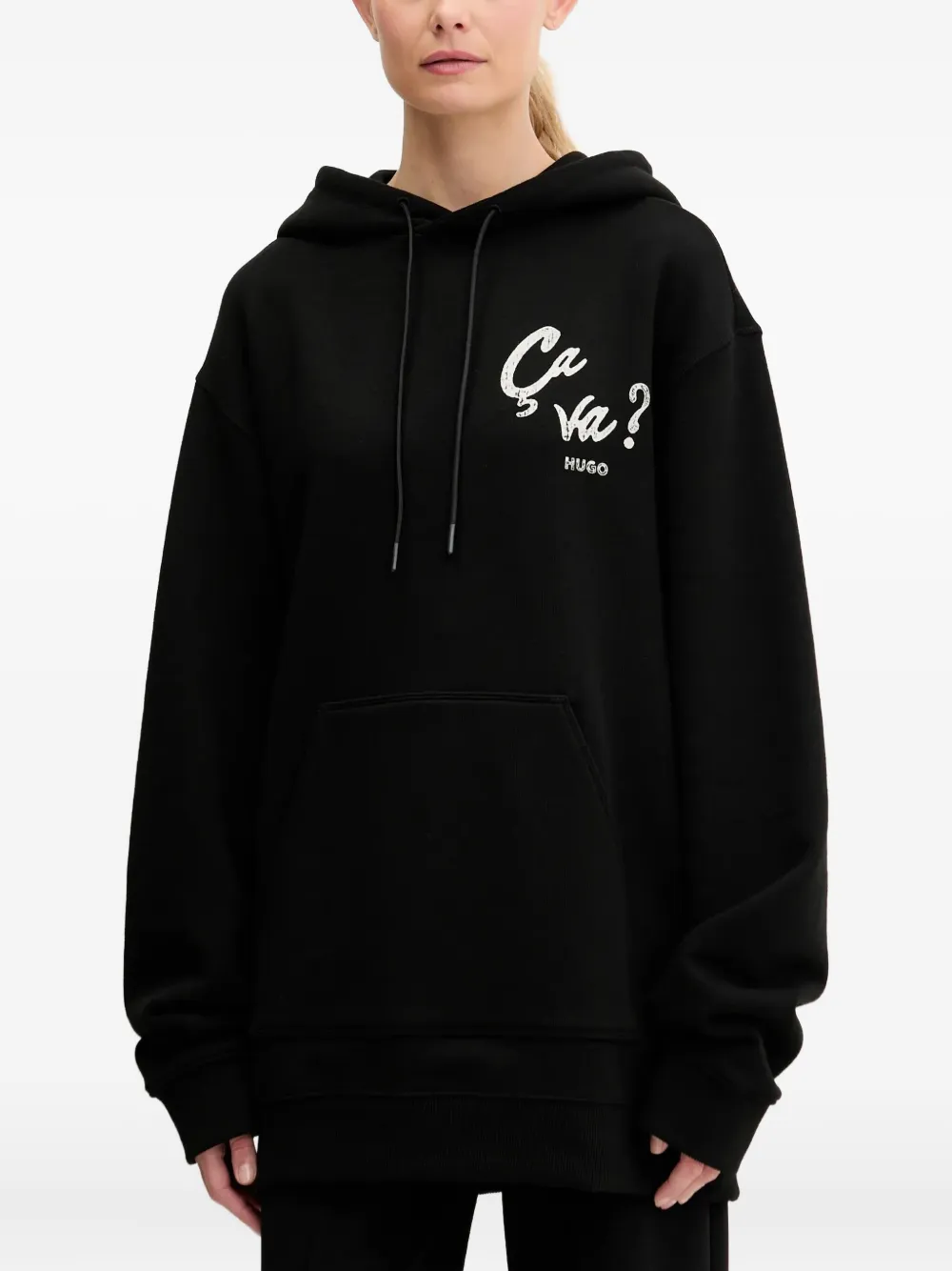 graphic-print hoodie