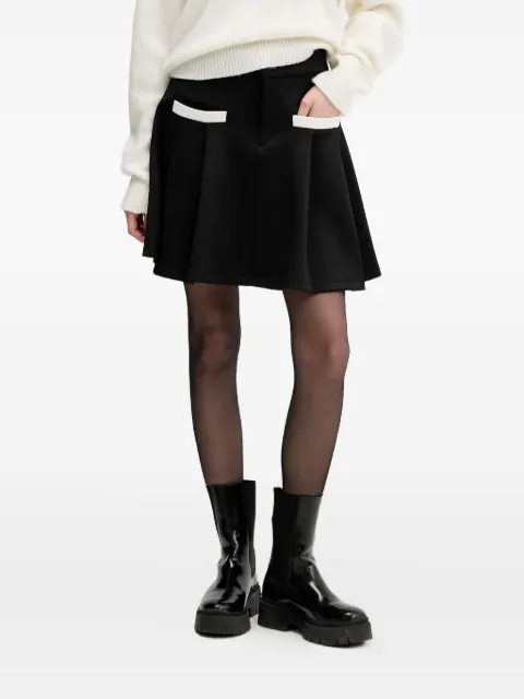 HUGO pleated pocket mini skirt