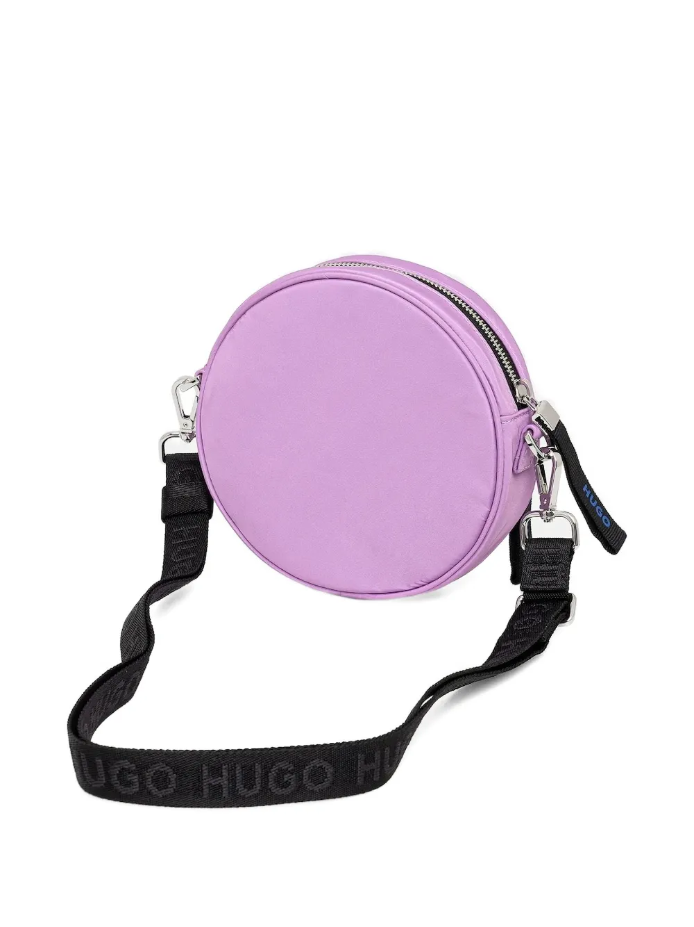 HUGO Crossbodytas met logoplakkaat Paars