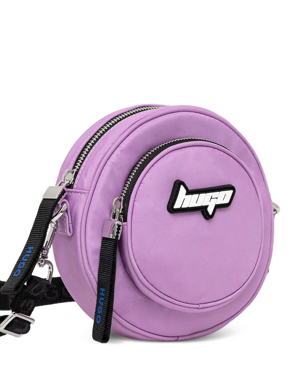 HUGO mini logo-plaque crossbody bag | Purple | Image 1