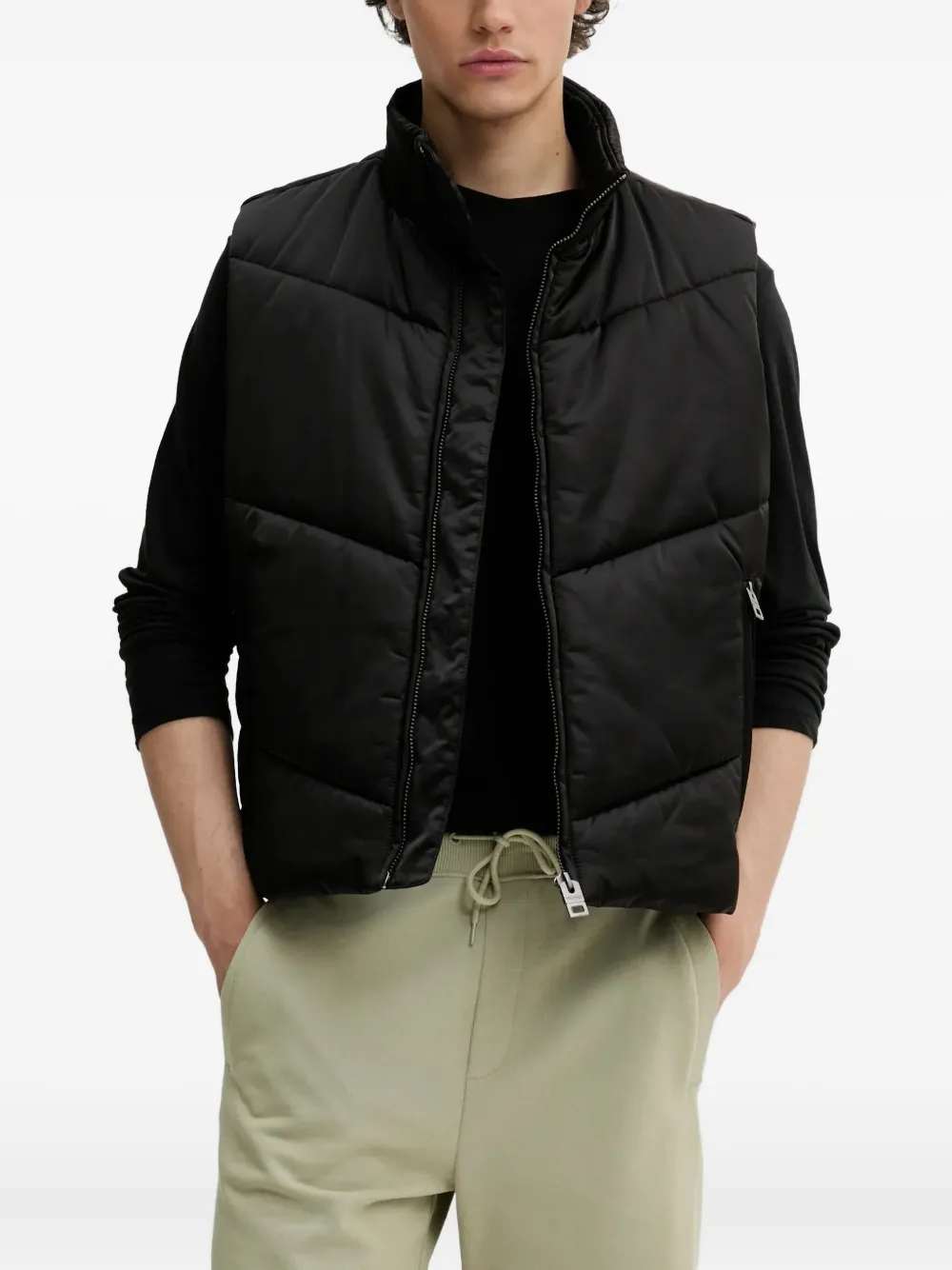 quilted puffer vest