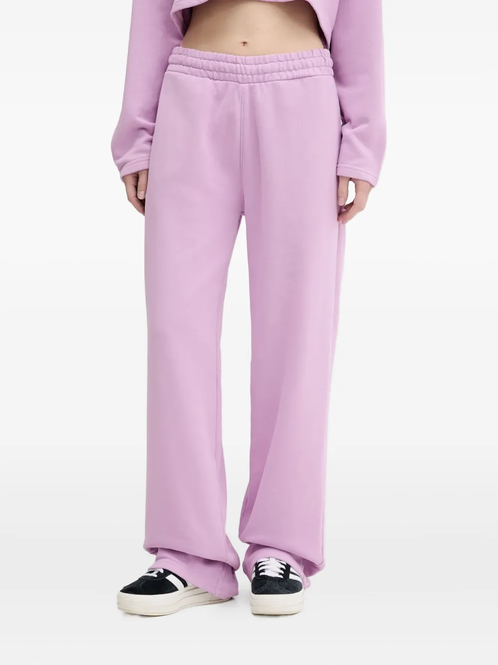 elastic-waistband trousers