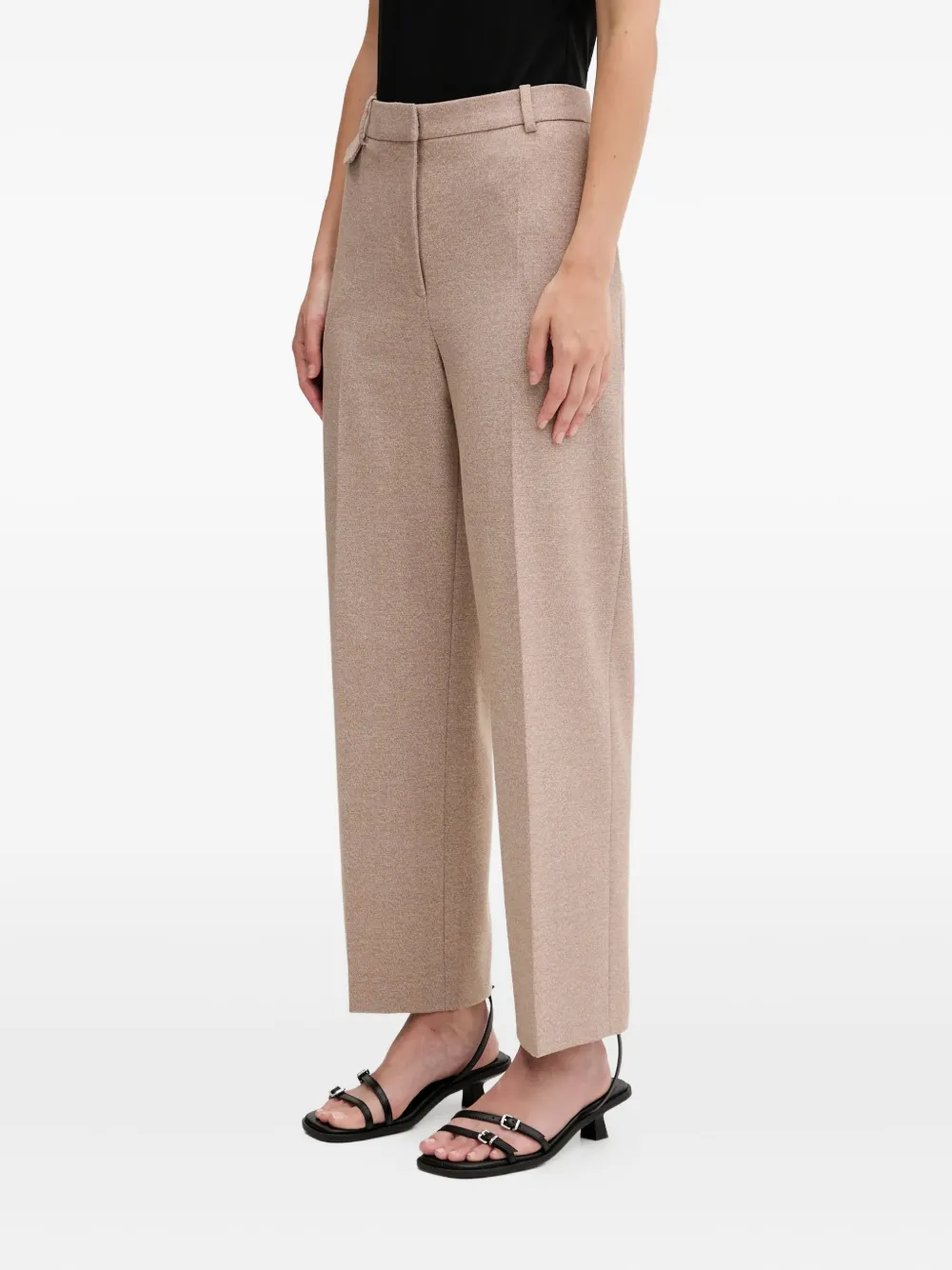 HUGO Broek met geplooide zak Beige