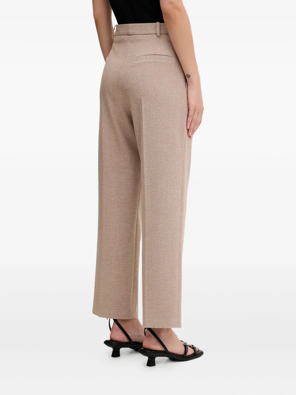 HUGO Broek met geplooide zak Beige