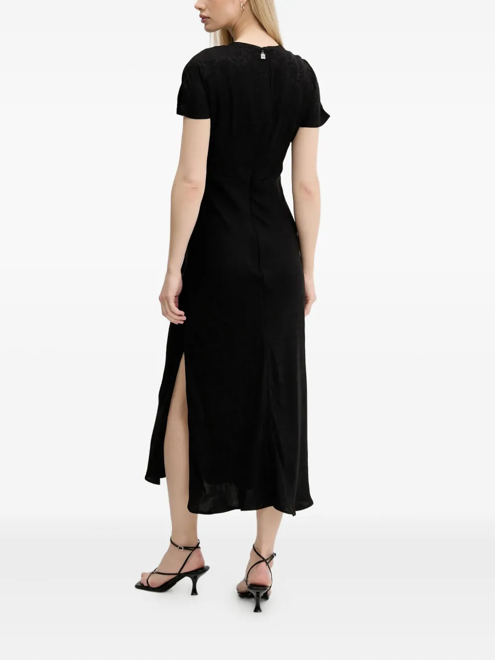 HUGO Midi-jurk met print Zwart