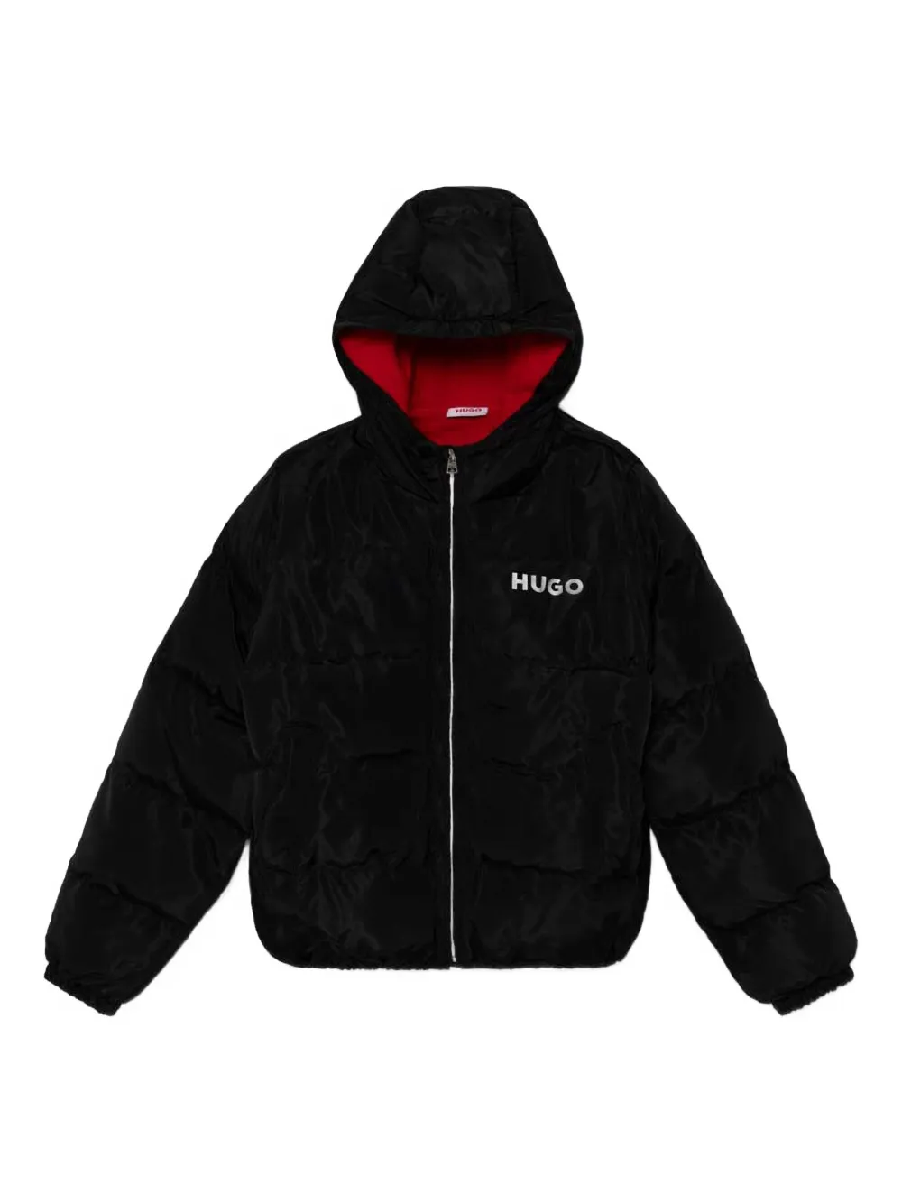 Hugo Boss Kids' Puffer Jacket In Black