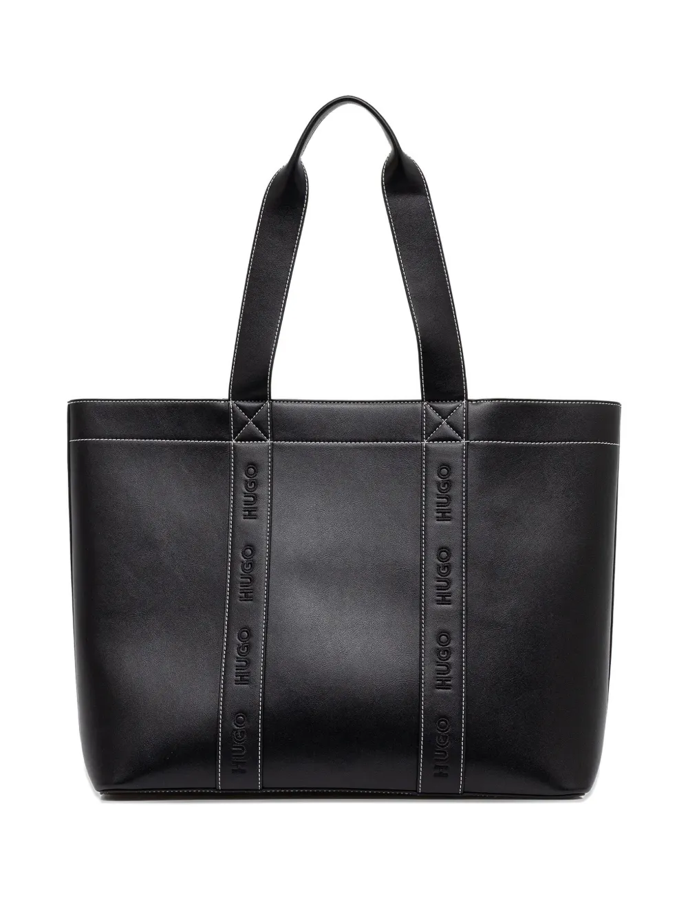 embroidered-logo tote bag
