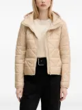 HUGO quilted hooded puffer jacket - Neutrals
