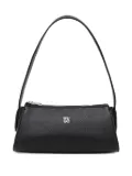 HUGO zip-top curved shoulder bag - Black