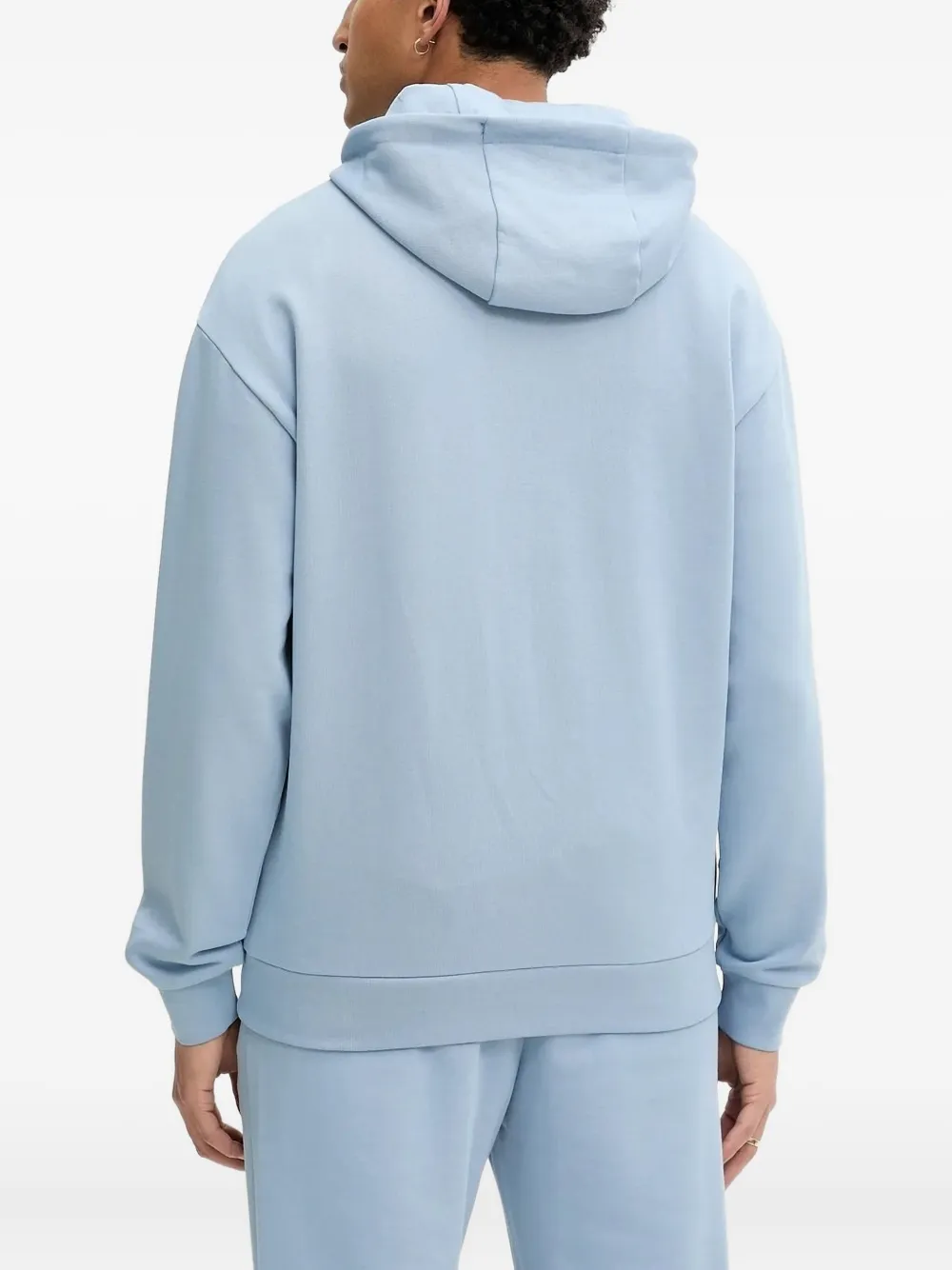 HUGO Hoodie met logopatch Blauw