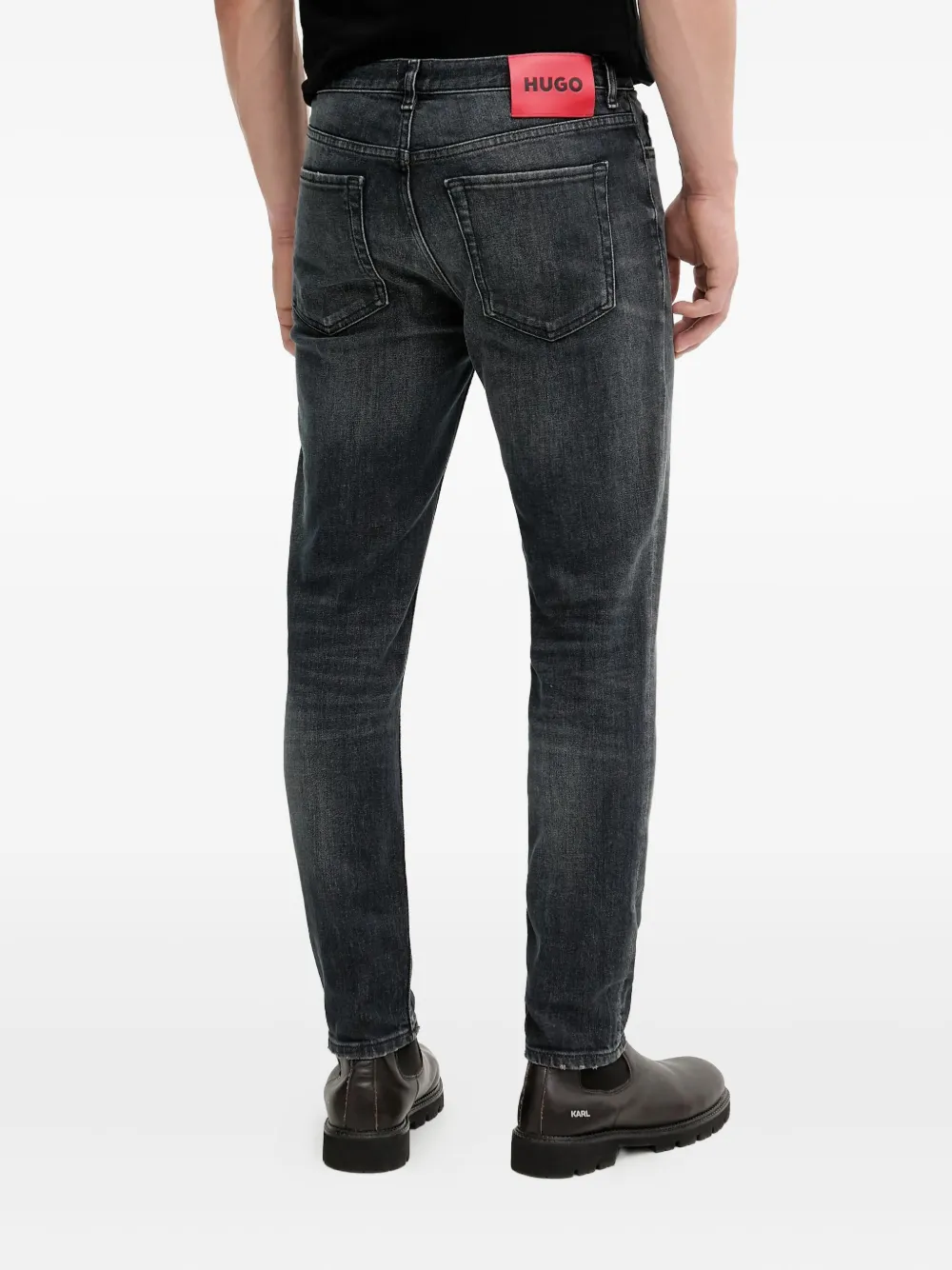 HUGO Straight jeans Grijs