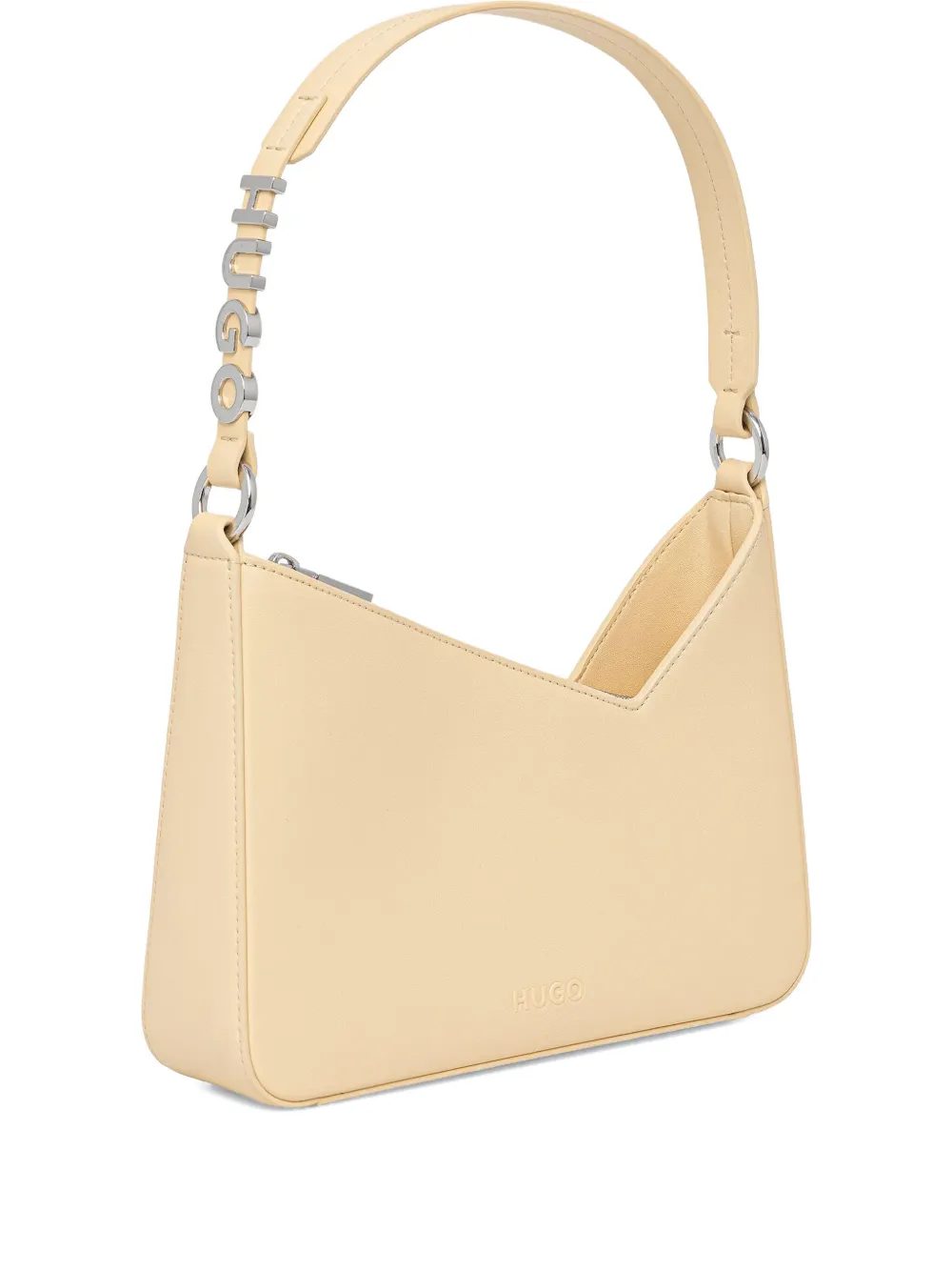 chain-strap angular shoulder bag