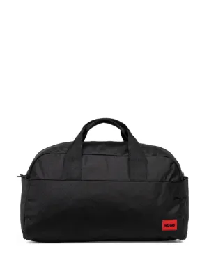 Prada リナイロン＆サフィアーノレザー ダッフルバッグ | ブラック