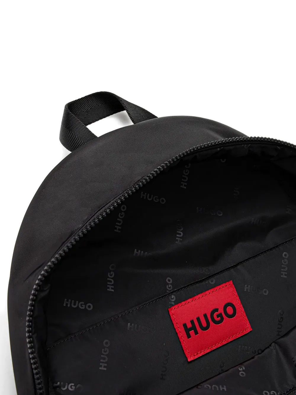 HUGO Rugzak met logoplakkaat Zwart