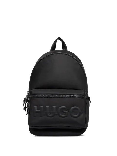 HUGO logo-plaque backpack