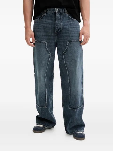 HUGO patchwork panelled jeans
