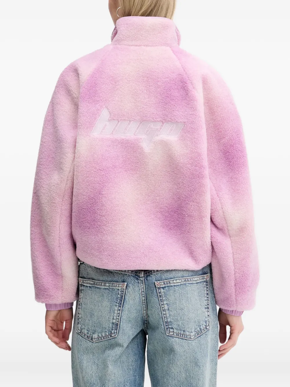 HUGO Fleece jack Roze