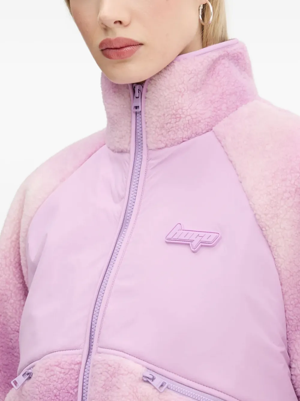 HUGO Fleece jack Roze