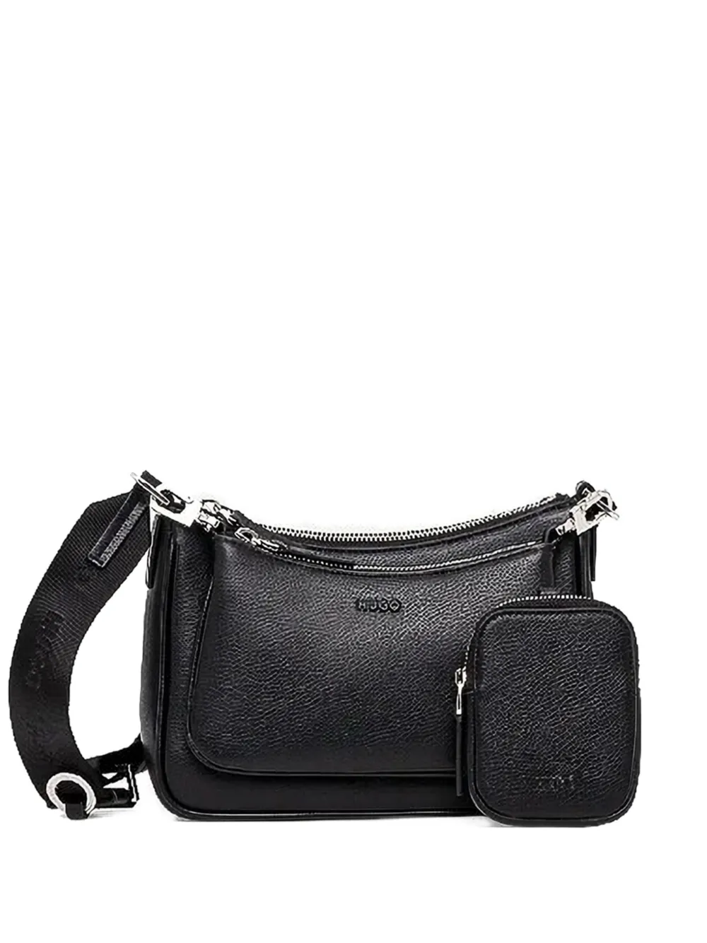 HUGO detachable-pouch crossbody bag | Black | Image 1
