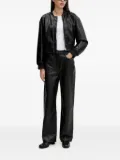 HUGO zip-front ribbed-cuff jacket - Black