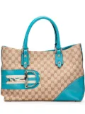 Gucci Pre-Owned 2000-2015 GG Canvas Hasler Web tote bag - Blue