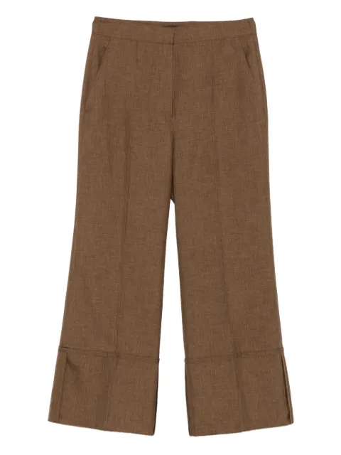 Theory cuffed-hem trousers