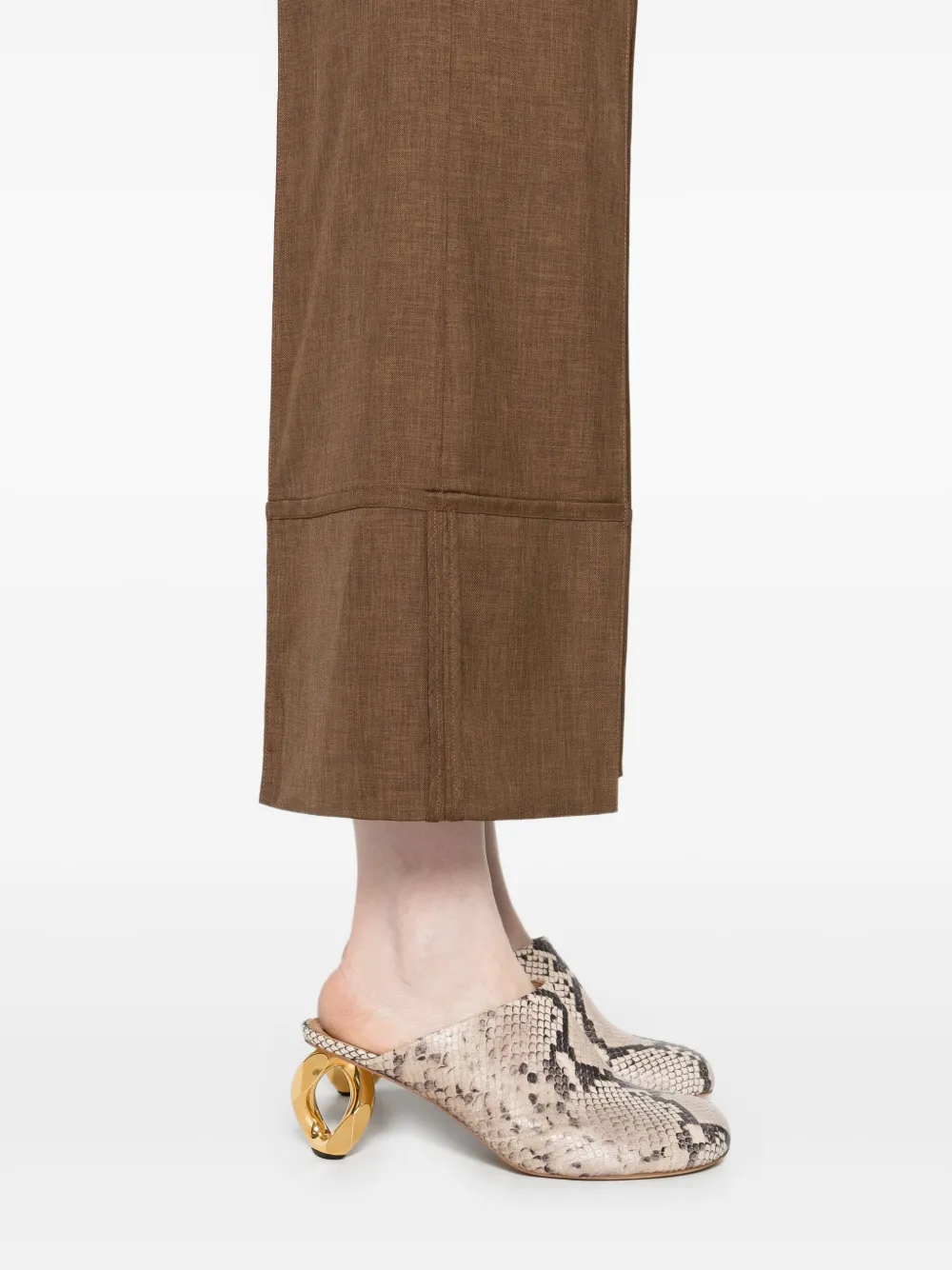 Theory Broek met omgeslagen pijpen Bruin
