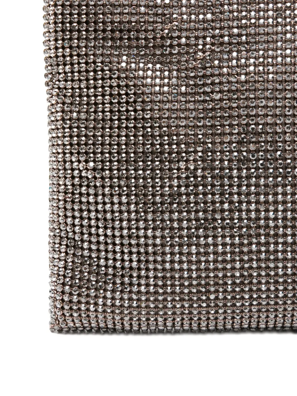 Benedetta Bruzziches La Petite Your Best Friend Chain Clutch In Silver