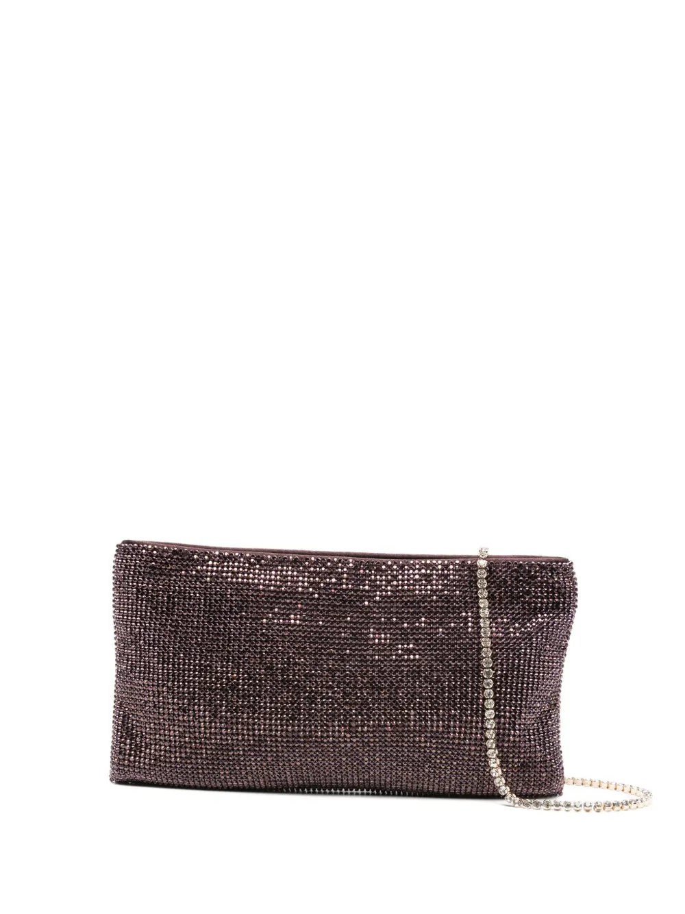 Benedetta Bruzziches crystal-embellished clutch bag - パープル Benedetta Bruzziches crystal-embellished clutch bag - パープル