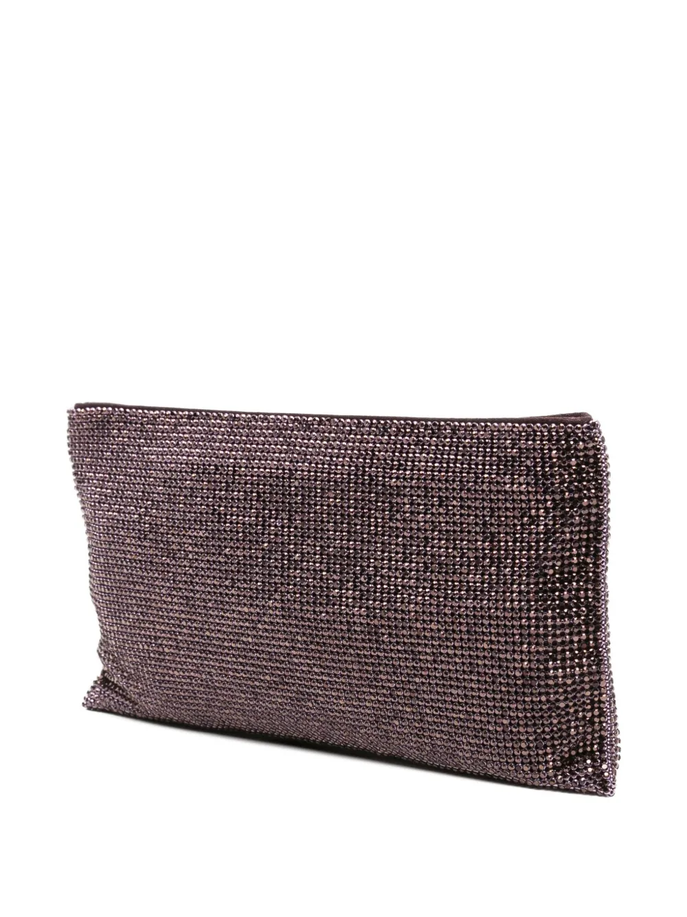 Benedetta Bruzziches Clutch verfraaid met kristallen Paars