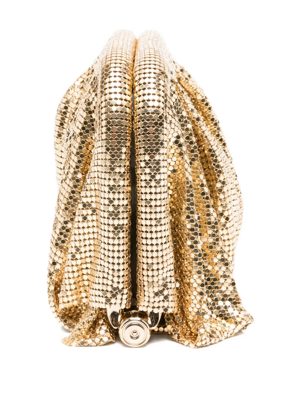 Benedetta Bruzziches Chainmail clutch Goud