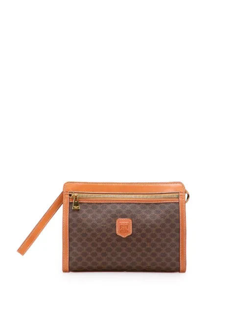 Céline Pre-Owned 1997 Macadam Coated Canvas clutch bag