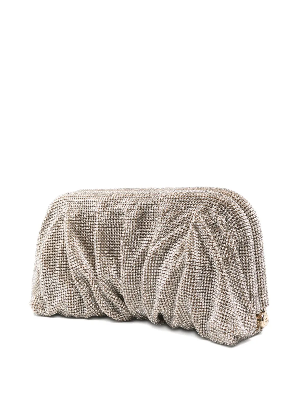 Benedetta Bruzziches Verfraaide gesmockte clutch Wit