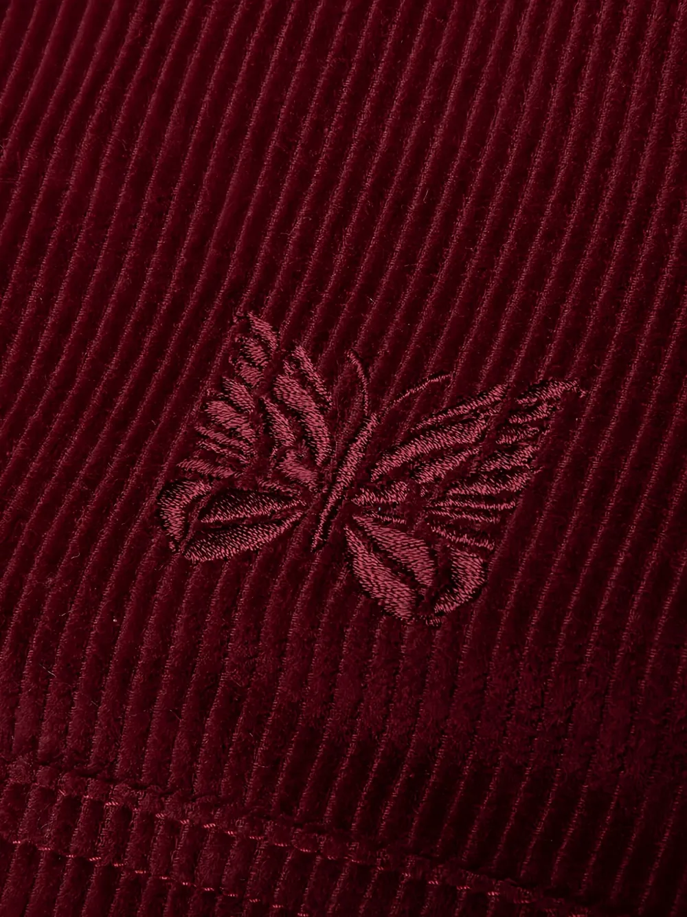 Needles x SMITH'S ribfluwelen shirtjack Rood
