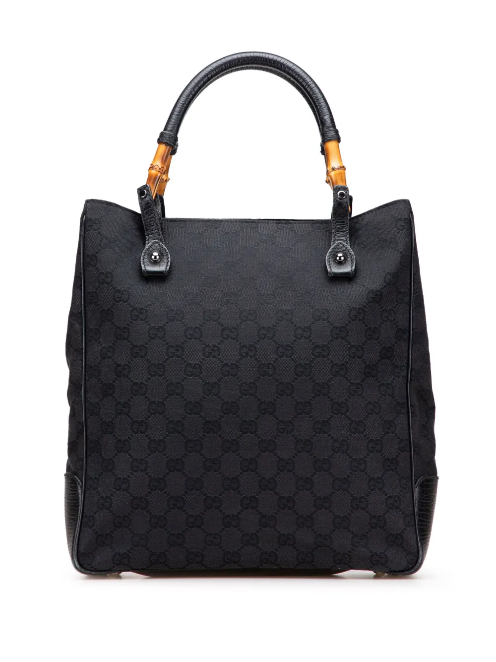 Gucci Pre-Owned 2000-2015 GG Canvas Bamboo tote bag - ブラック Gucci Pre-Owned 2000-2015 GG Canvas Bamboo tote bag - ブラック