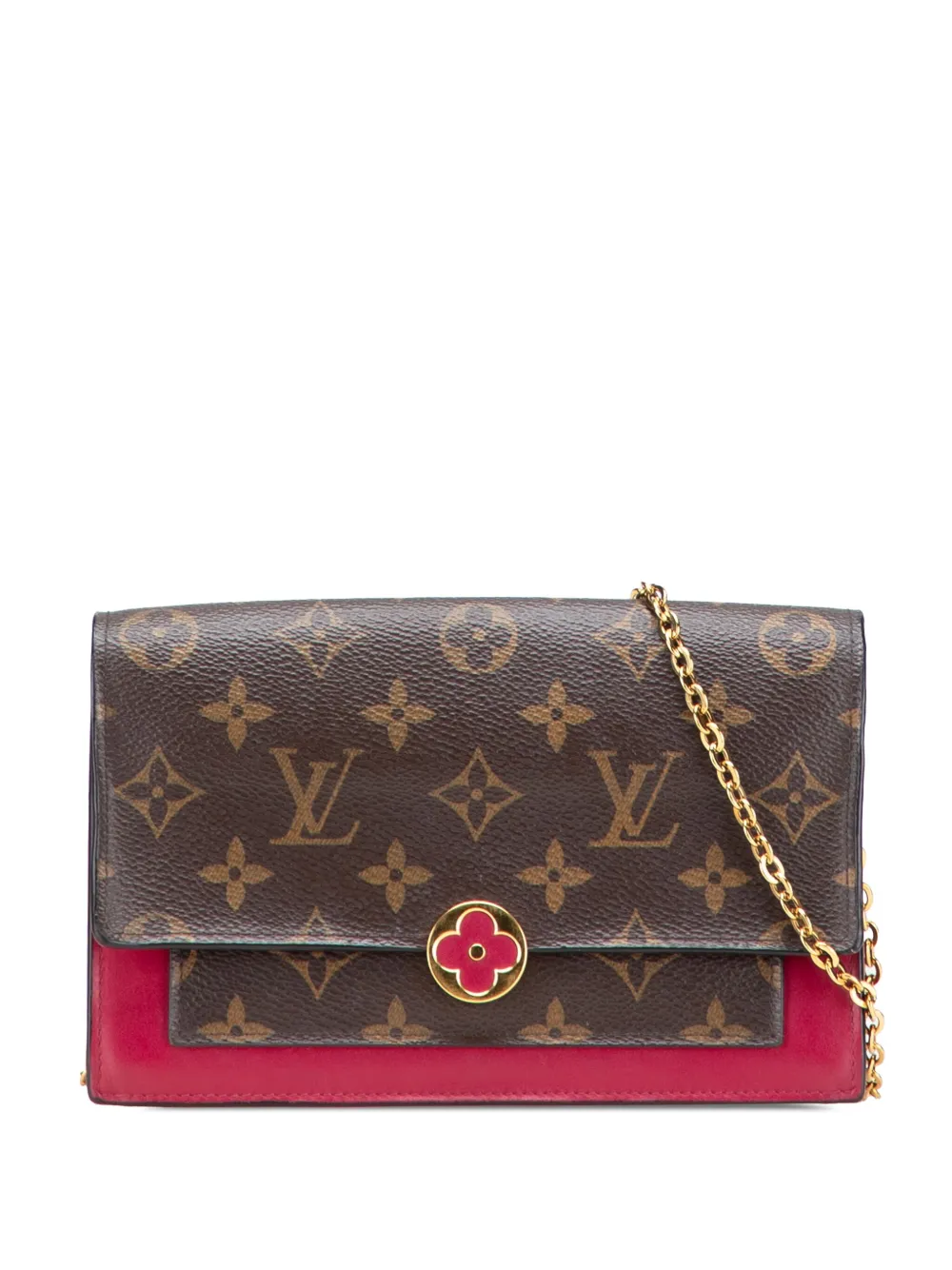 Louis Vuitton Pre-Owned 2019 Monogram Flore Wallet On Chain crossbody Louis Vuitton Pre-Owned 2019 Monogram Flore Wallet On Chain crossbody