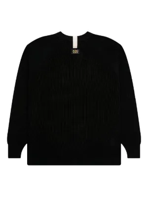 Doublet straw-tweed-knit Cardigan | Black | FARFETCH AO