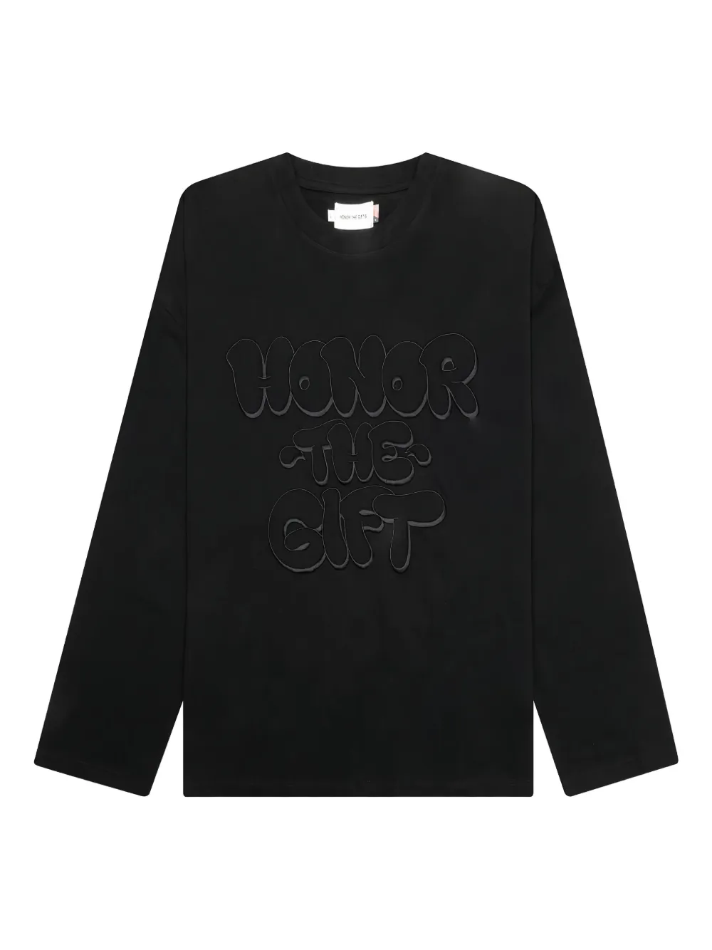 Honor The Gift Amp'd Up T-shirt met geborduurd logo Zwart