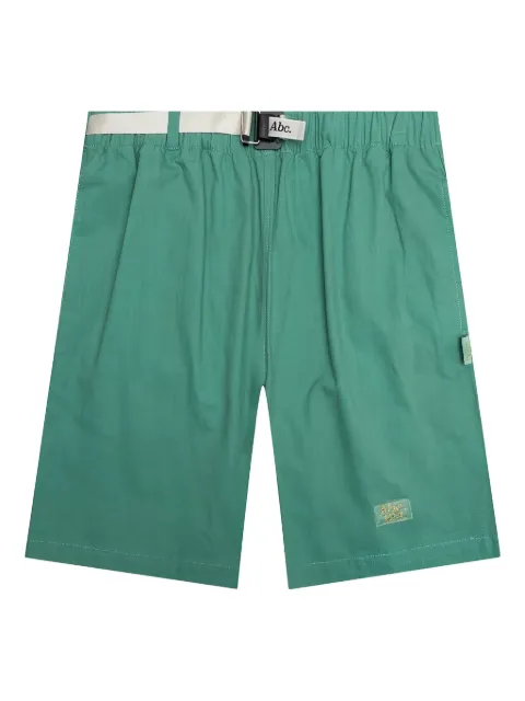 Advisory Board Crystals buckle-fastening patch-pocket shorts